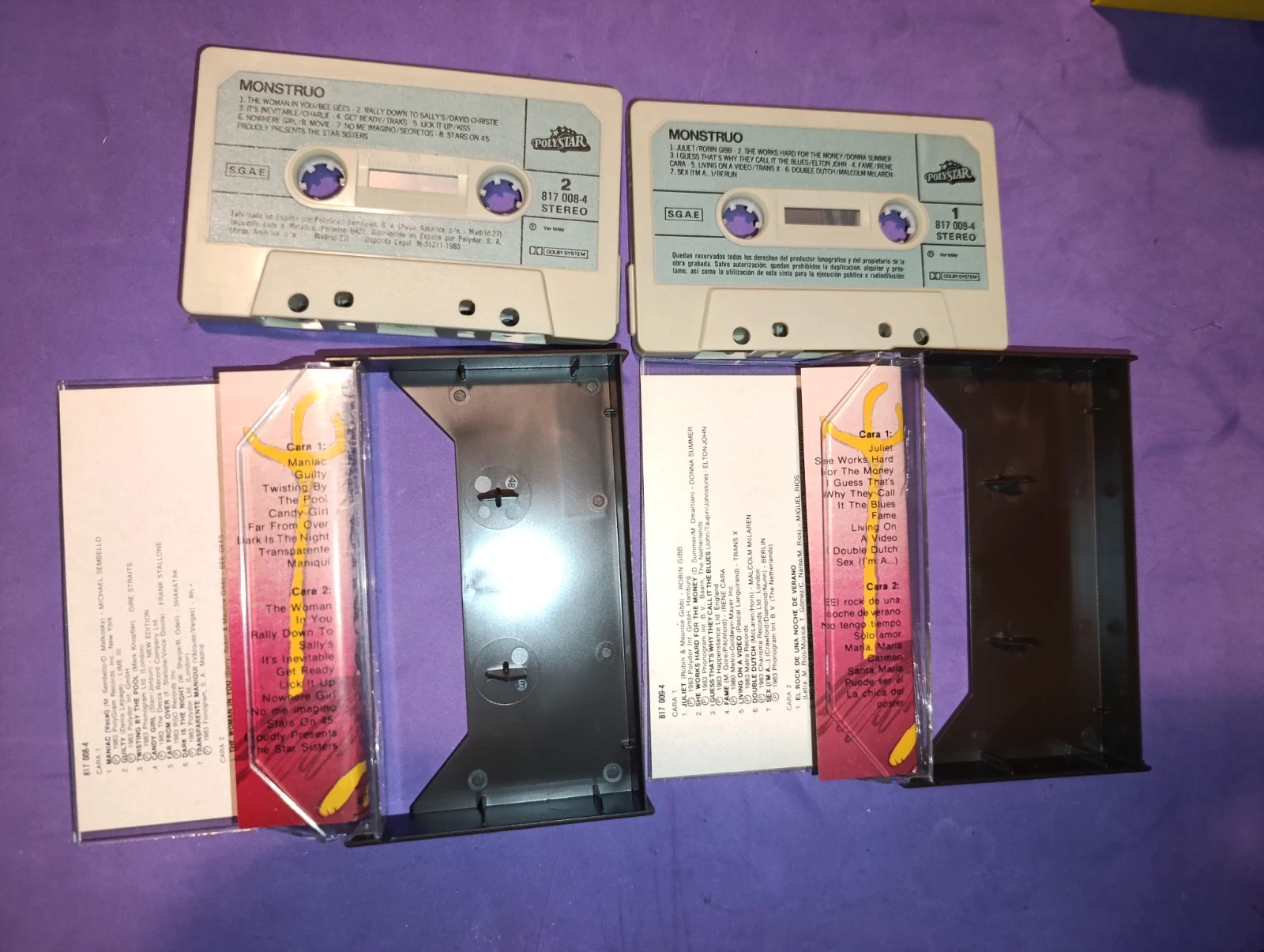 Cassettes Retro Monstruo Mix Vol. 1 y 2, 1983 – Monstruo Vol. I/II 2
