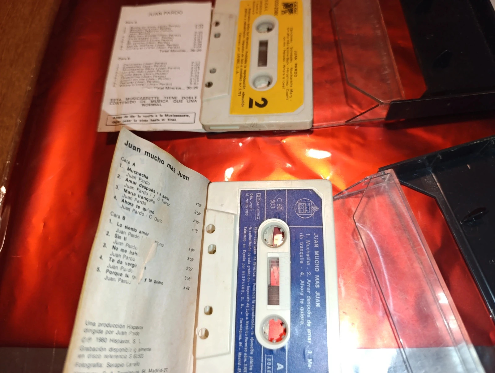 Lote 2 cassettes de Juan Pardo – Juan Pardo 5