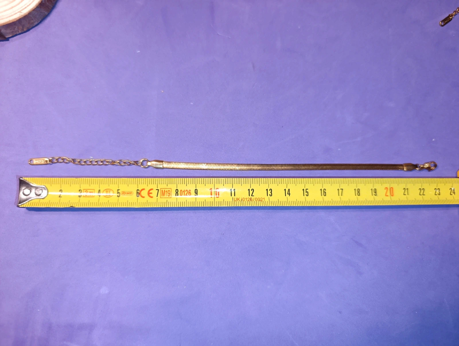 Pulsera acero dorado eslabones tipo serpiente – pulsera 4