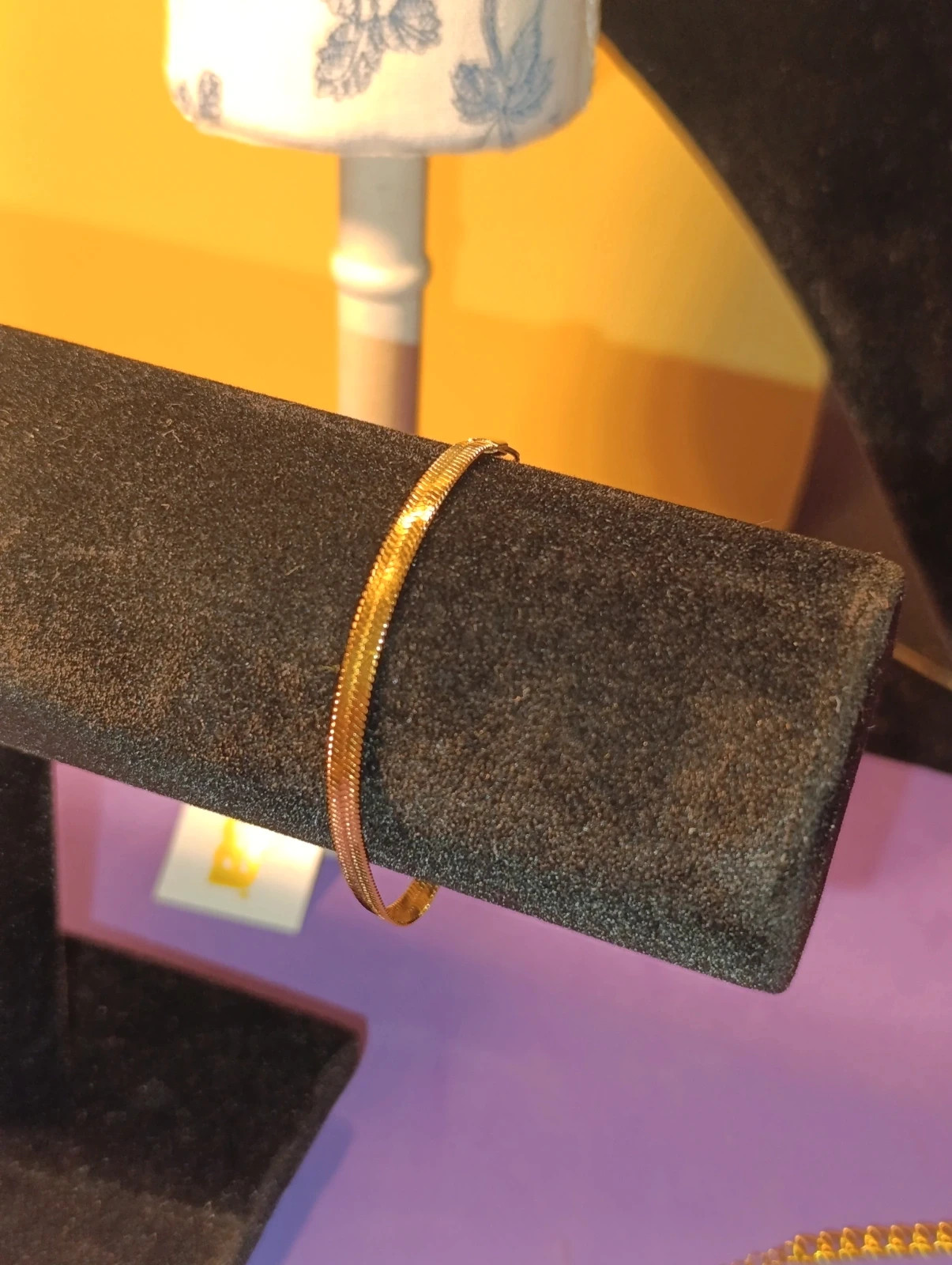 Pulsera acero dorado eslabones tipo serpiente – pulsera 3