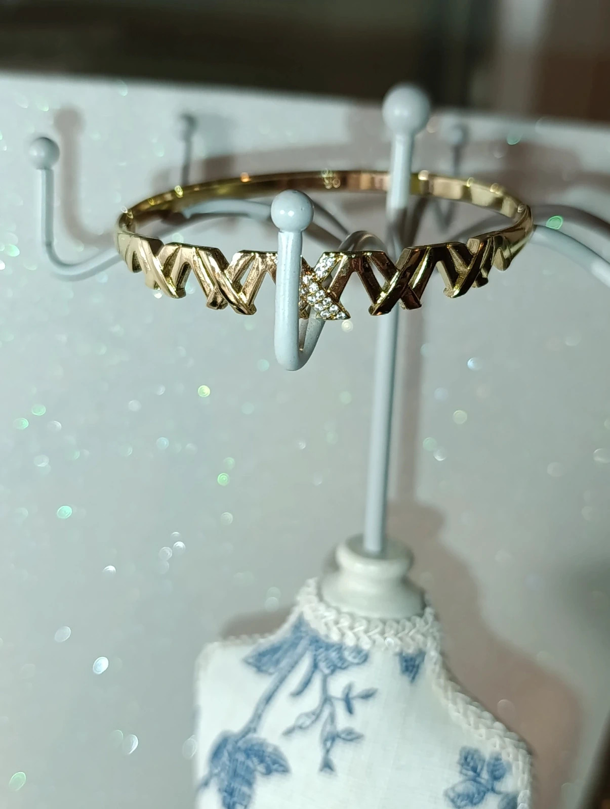 Pulsera de oro laminado y circonitas – pulseras 3
