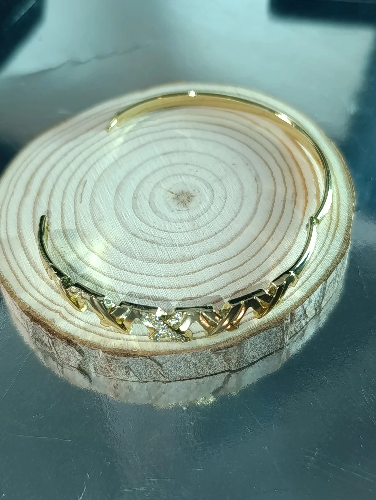 Pulsera de oro laminado y circonitas – pulseras 2