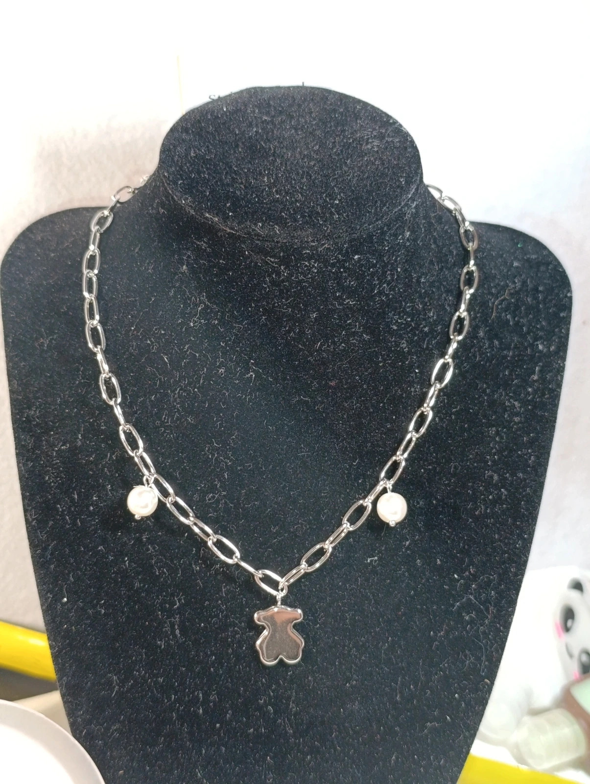 Conjunto acero plateado. Diseño Ositos (3 pcs) 4