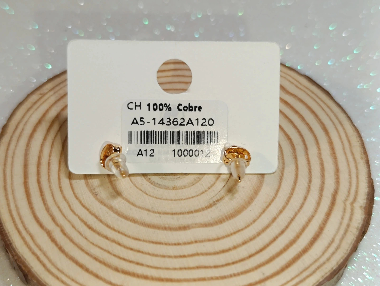 Aretes oro laminado y circonitas de Elena Joyas – Elena joyas 3