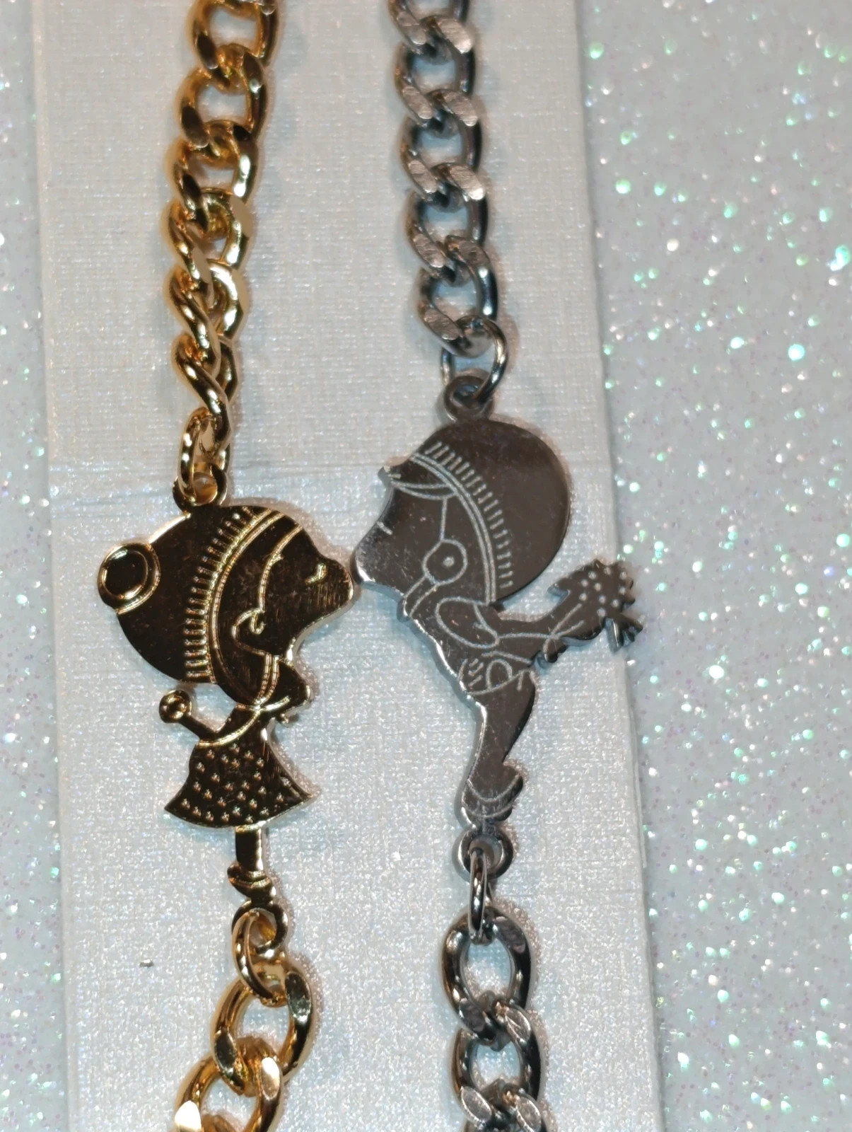 Par de pulseras de acero de Enamorados 22 cms – pulseras 2