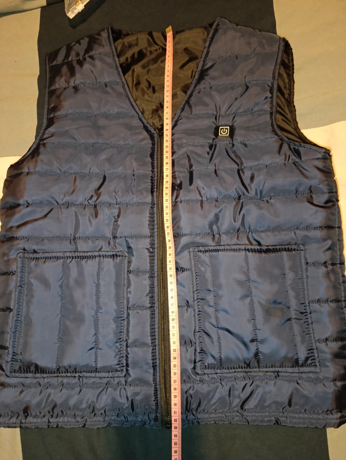 Chaleco calefactable acolchado sin mangas talla 175/90/M.Azul marino – Classic Man's Fashion Collection – taille M 4