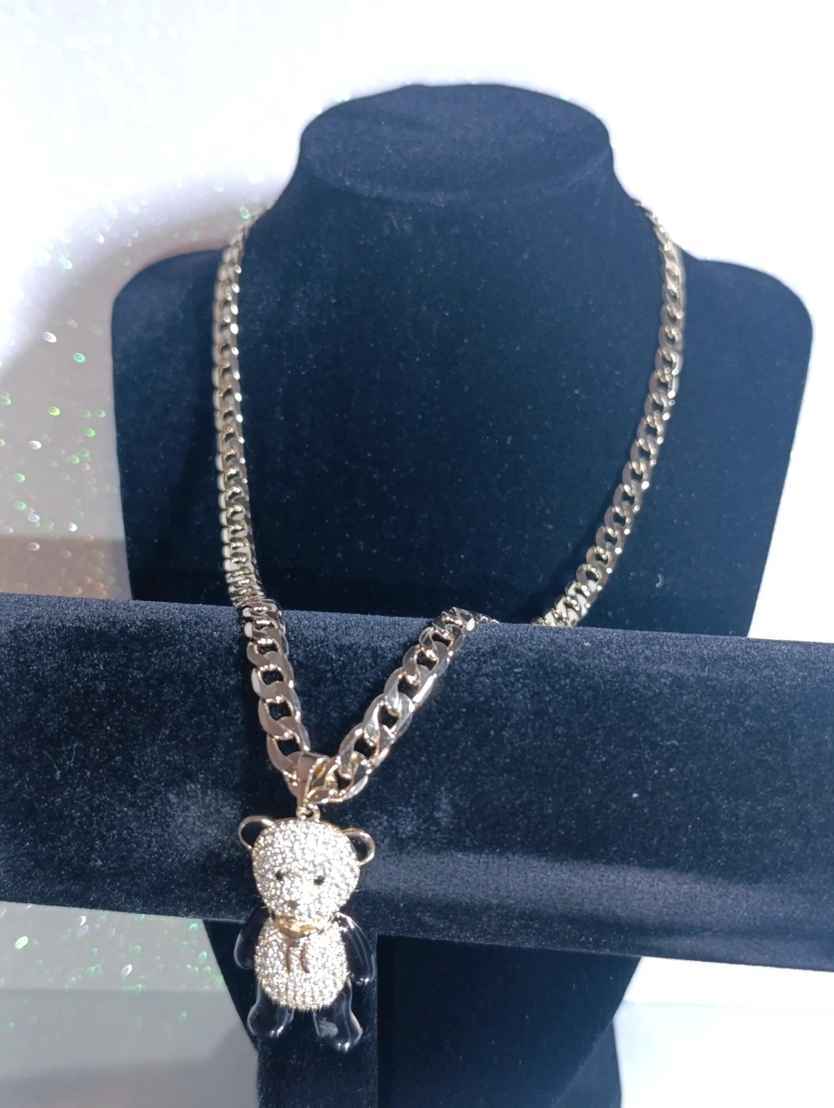 Collar cadena cubana con Oso Oro laminado XP 56 cms – Xuping – taille Taille unique