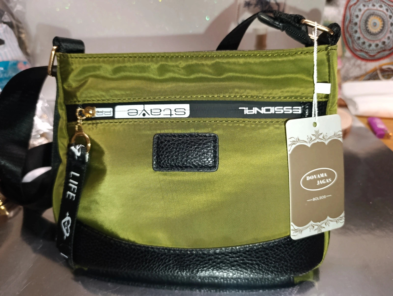 Bolso de hombro verde y negro Life Style Dovama Jagas – Dovama Jagas – taille Taille unique
