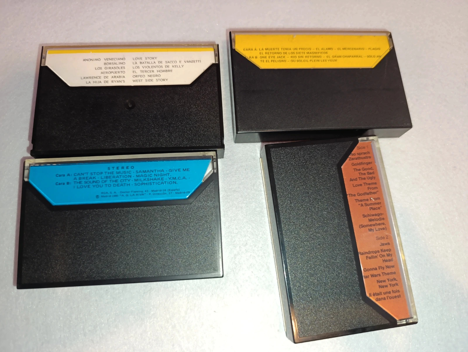 Lote 4 cassettes B.S.O. Películas 3
