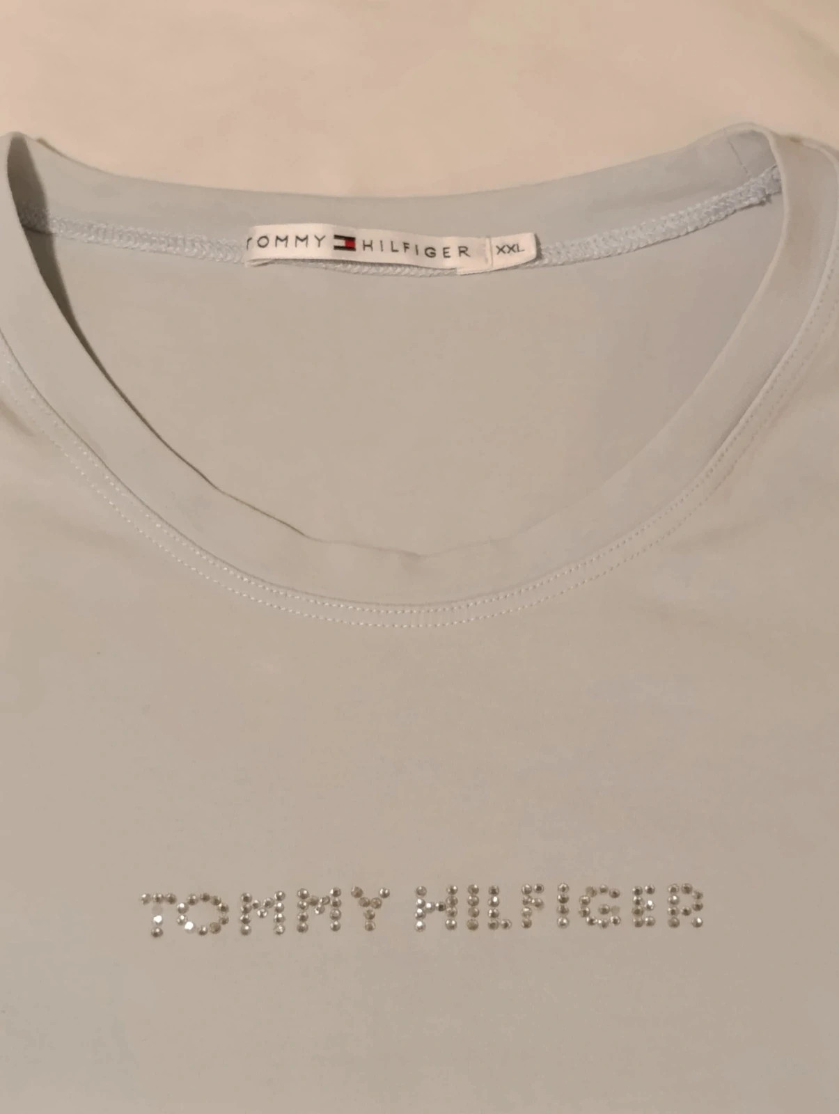 Camiseta Tommy Hilfiger juvenil 2XL azul clarita – Tommy Hilfiger – taille 15 años 2