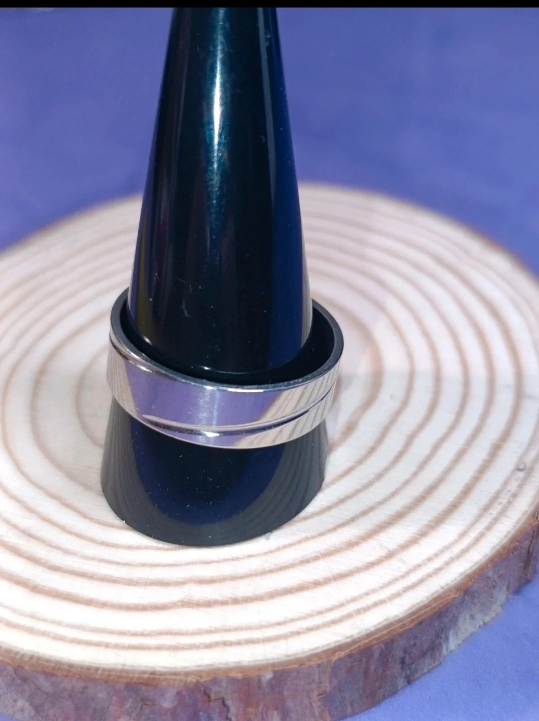 Anillos de acero plateado de la talla 11 (precio unitario) – anillo – taille 46 2