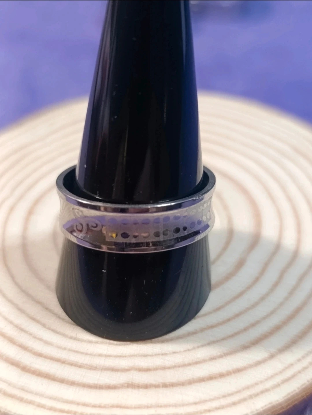 Anillos de acero plateado de la talla 11 (precio unitario) – anillo – taille 46 3