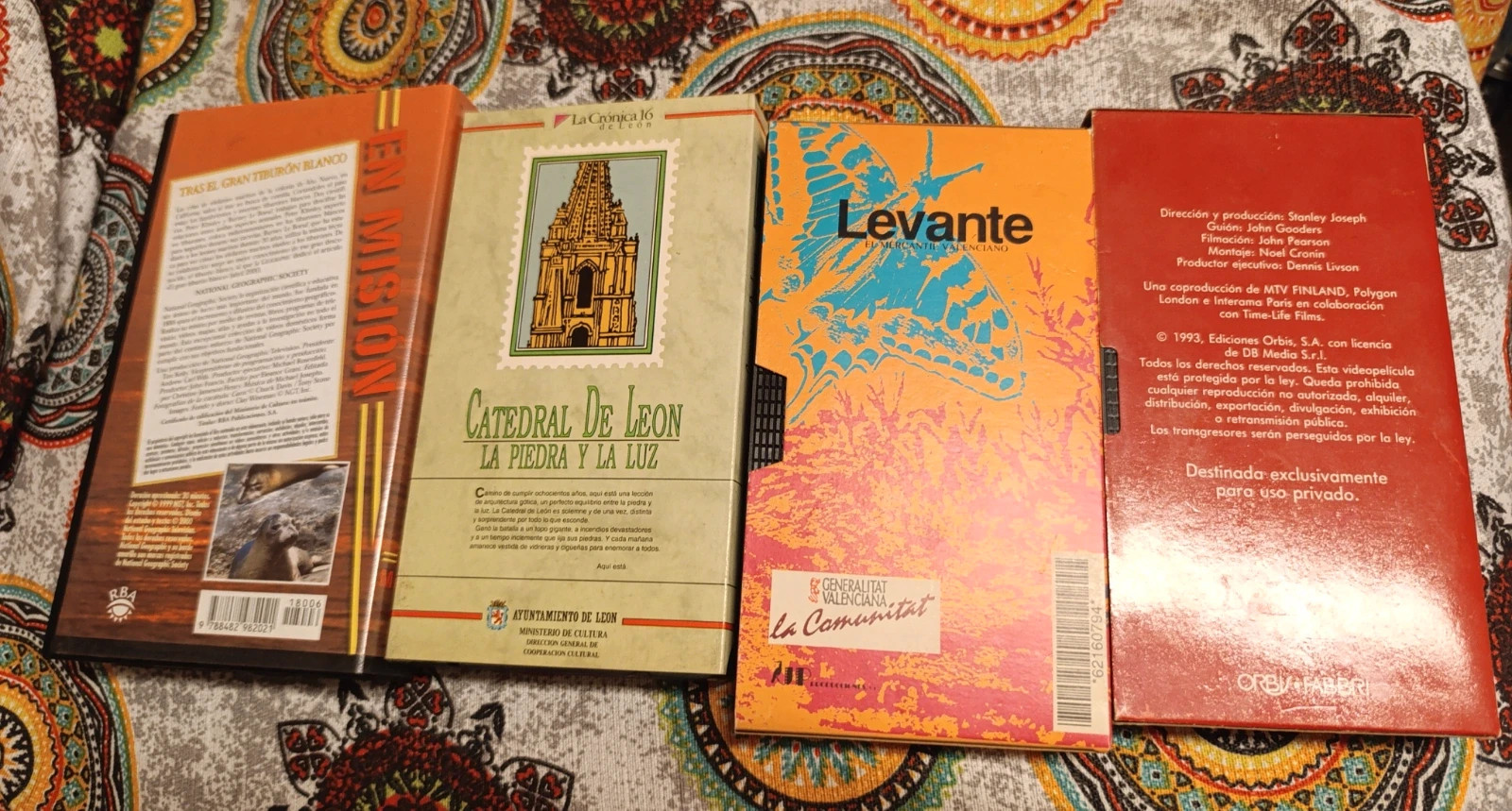 Lote 4 VHS Documentales 2