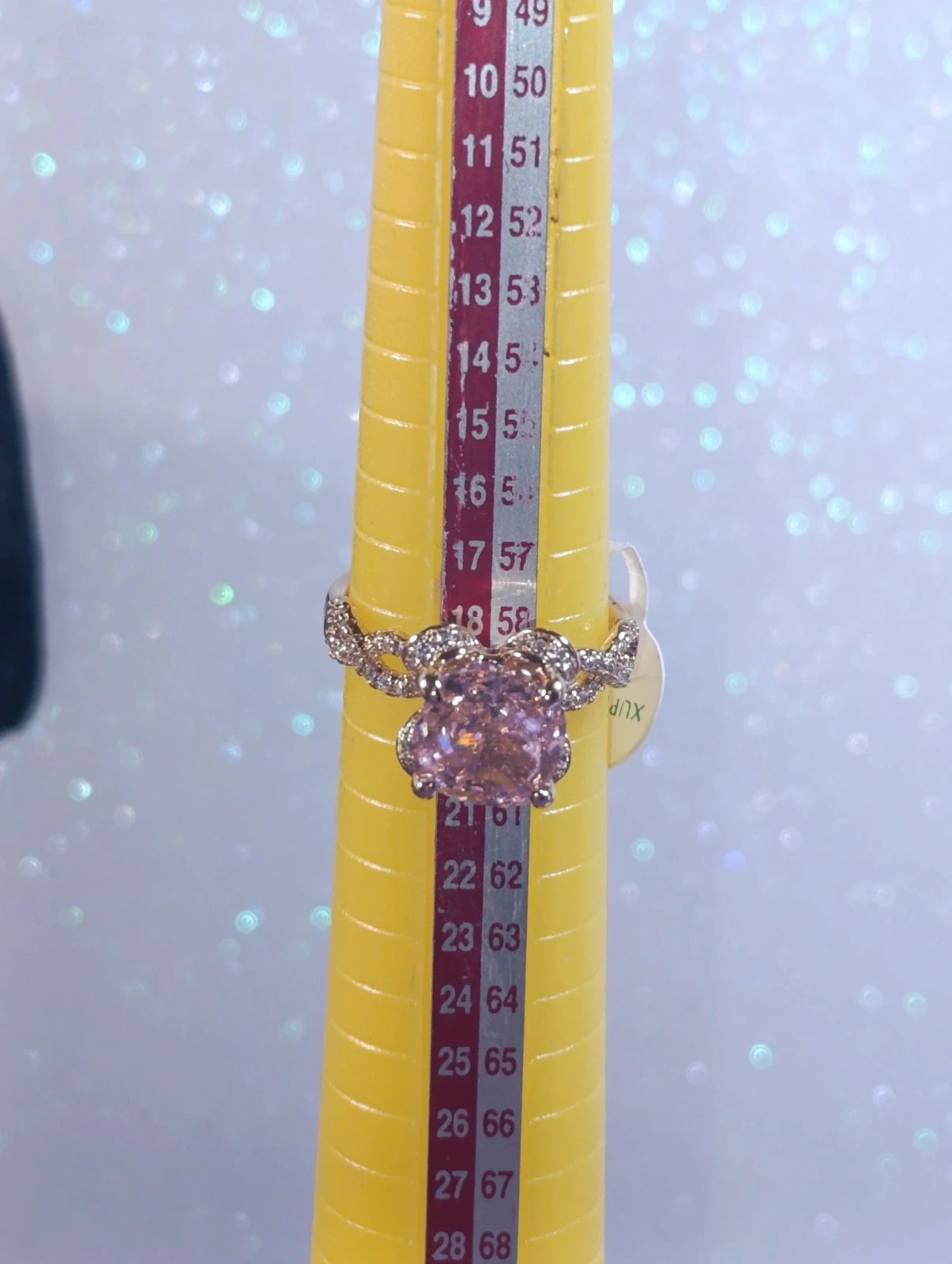 Anillo oro laminado 14k circonitas – Xuping – taille 46 4