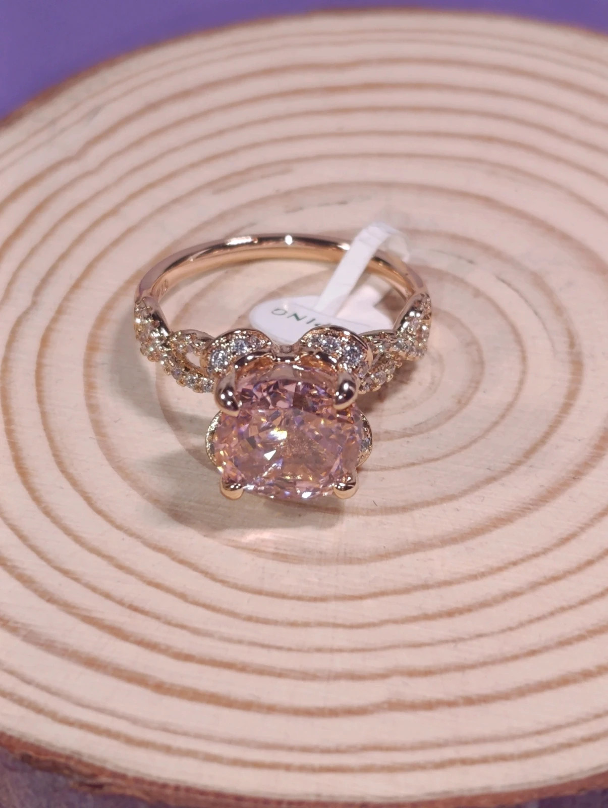 Anillo oro laminado 14k circonitas – Xuping – taille 46 3