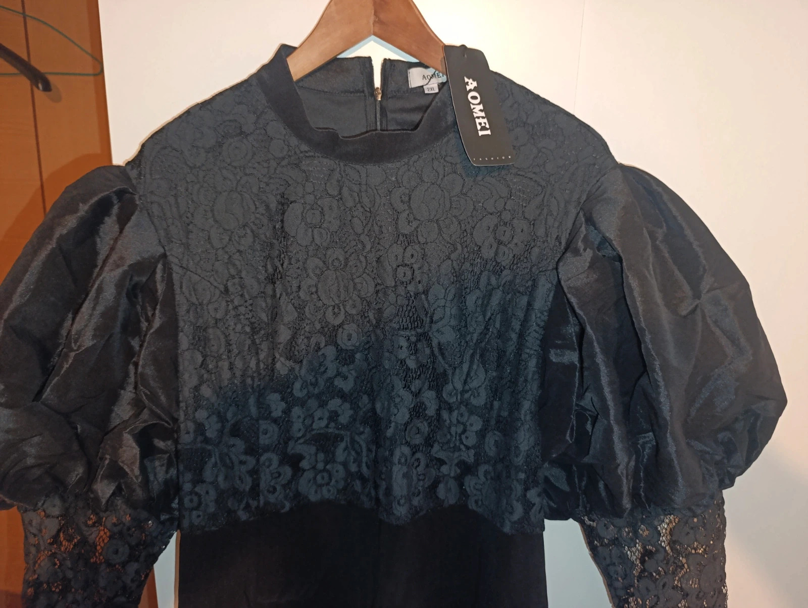 Aomei. Vestido largo de fiesta color negro. Talla L/XL – Aomei – taille XL 2