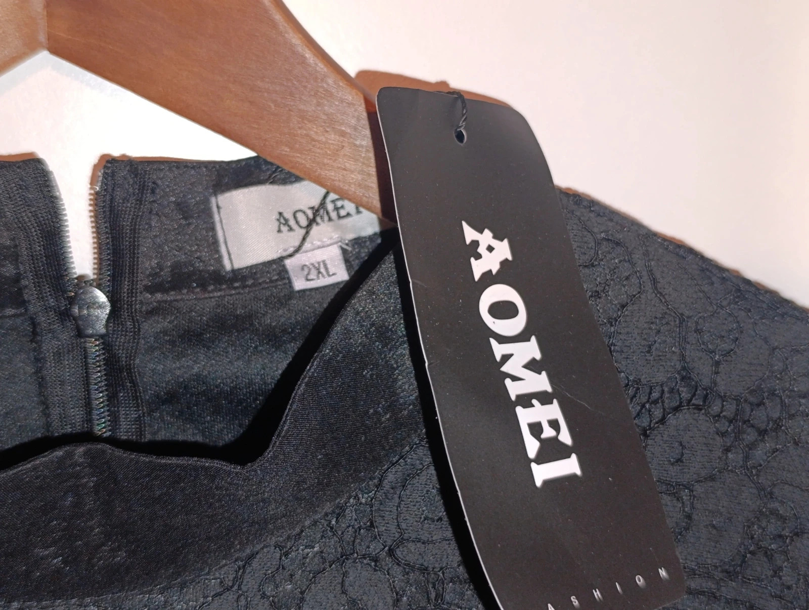 Aomei. Vestido largo de fiesta color negro. Talla L/XL – Aomei – taille XL 3