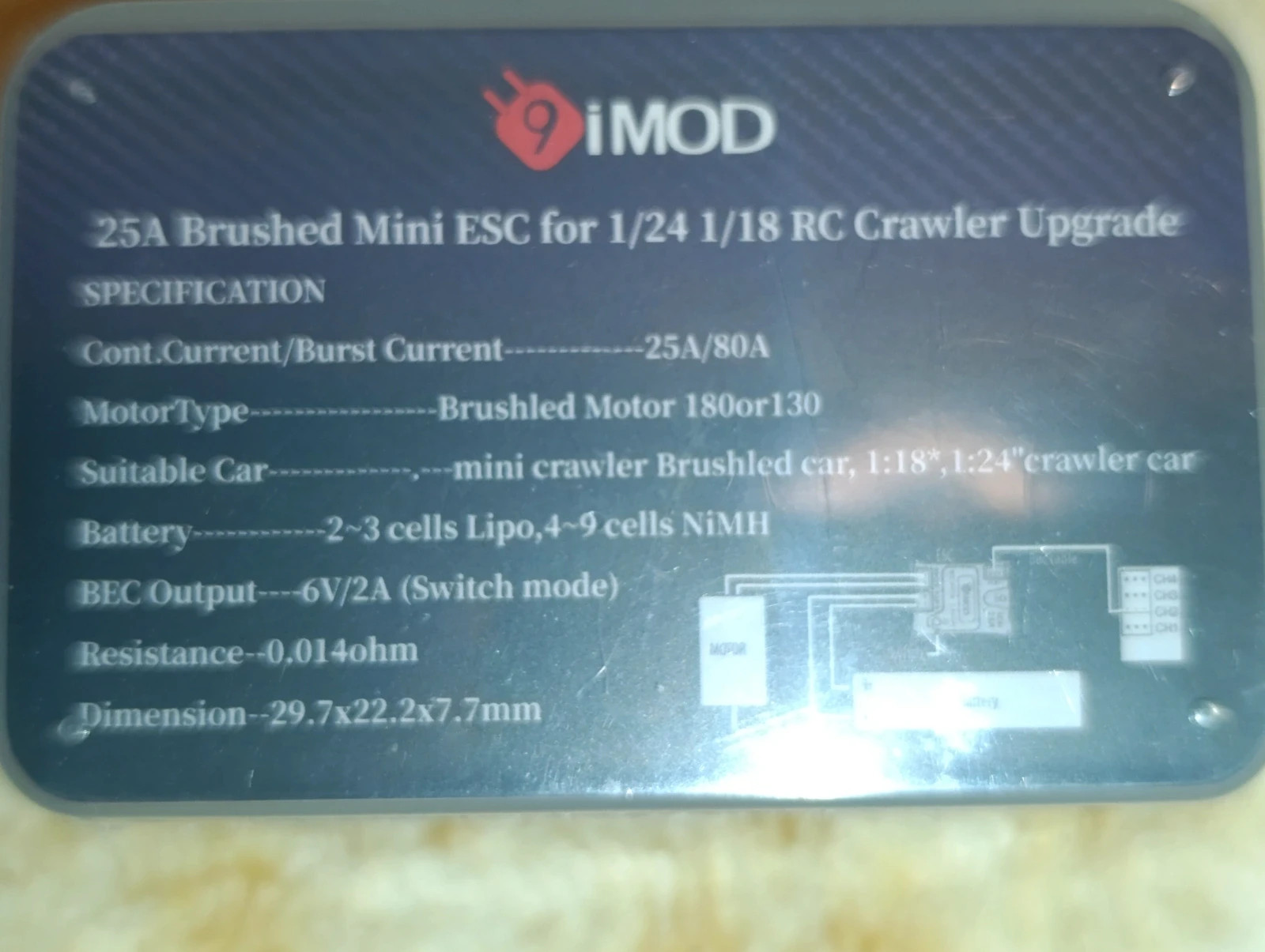 Control Electrónico Velocidad 9 iMod Mini 25A – 9 iMod Mini 25A 2
