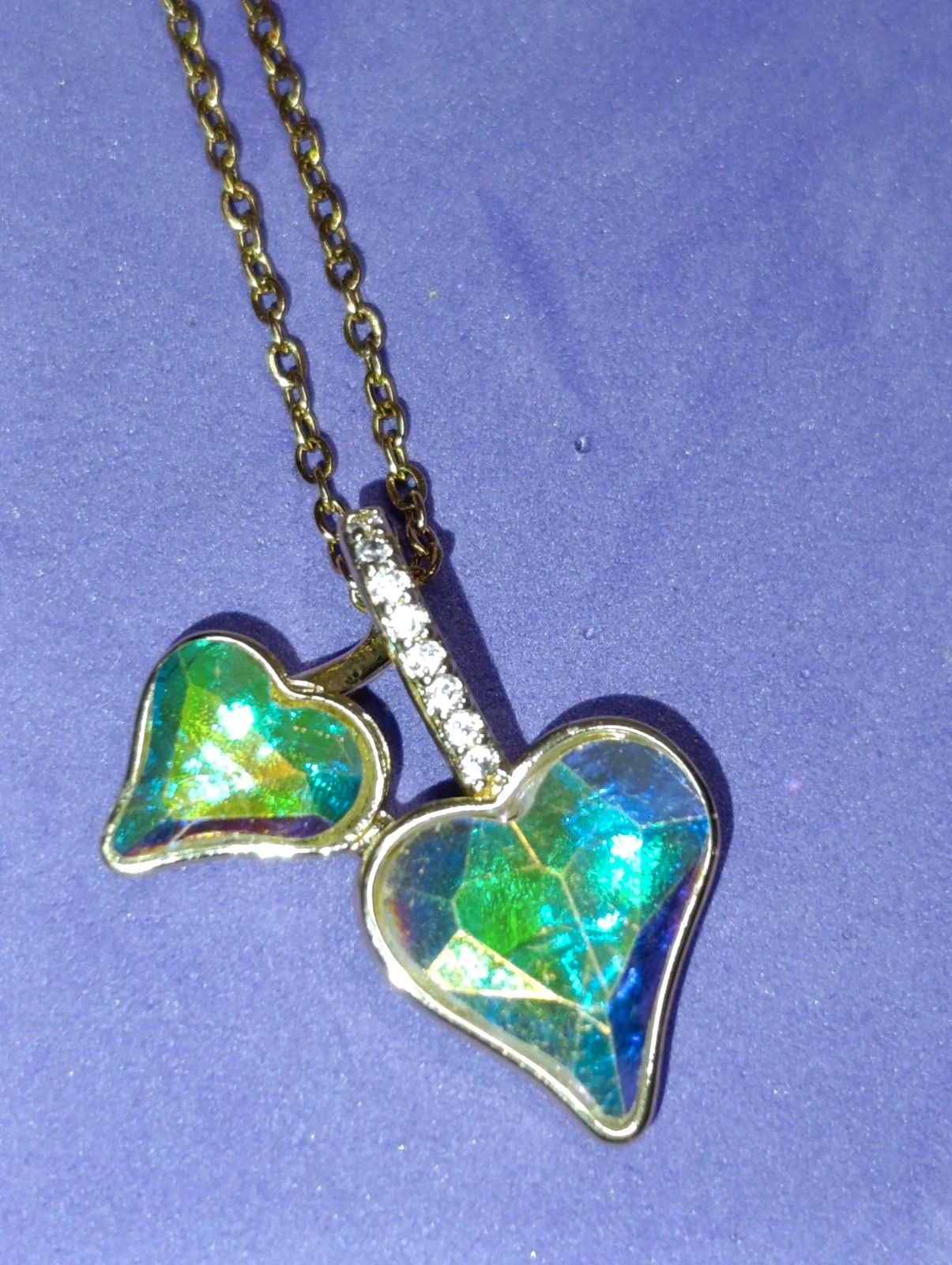Collar acero dorado Dos Corazones – COLLAR – taille Taille unique 3