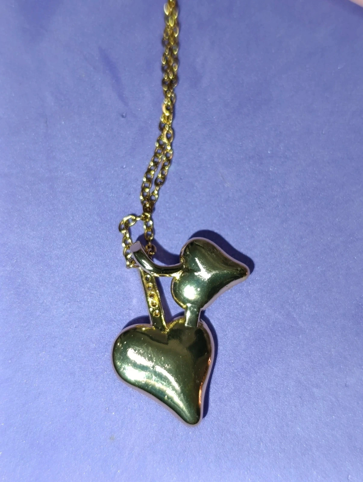 Collar acero dorado Dos Corazones – COLLAR – taille Taille unique 5
