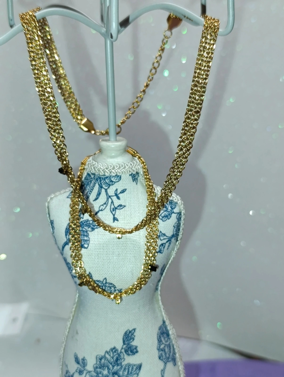 Conjunto de joyería de acero dorado – conjunto joyería 5