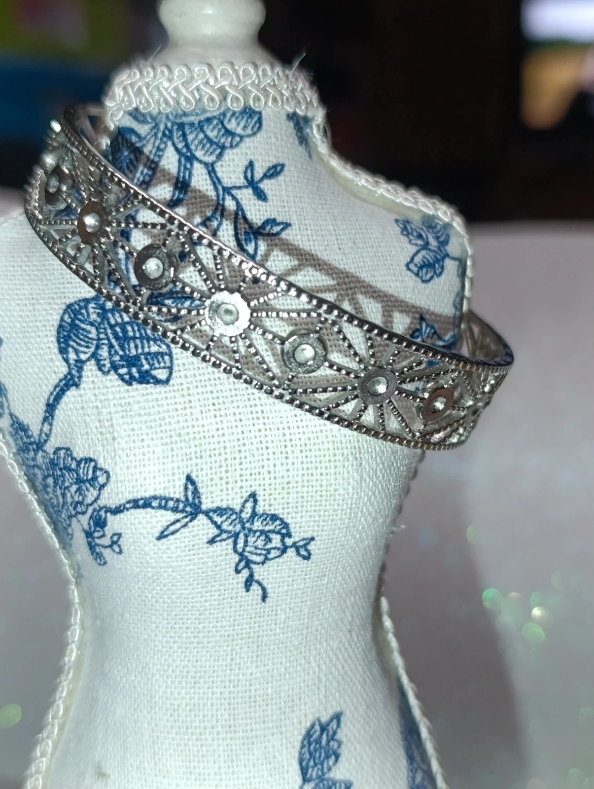 Brazalete plateado motivos geométricos – pulseras – taille Taille unique 4