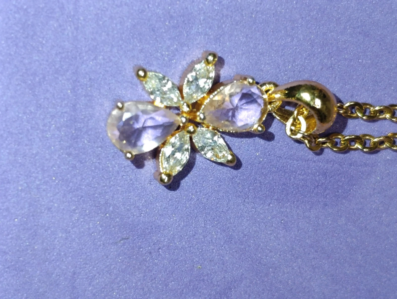 Collar colgante de Mariposa acero dorado 46 cms – COLLAR – taille Taille unique 3