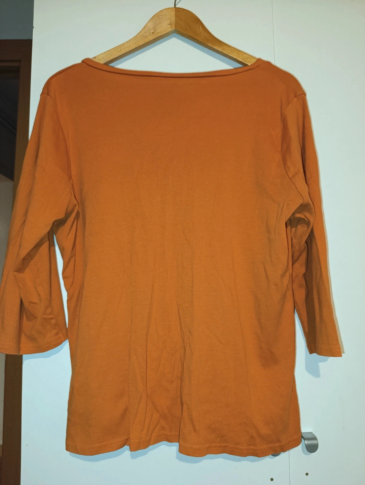 Camiseta Fashion Plus talla 48/50 naranja mangas 3/4 – FASHION PLUS – taille L / 40 / 12 2