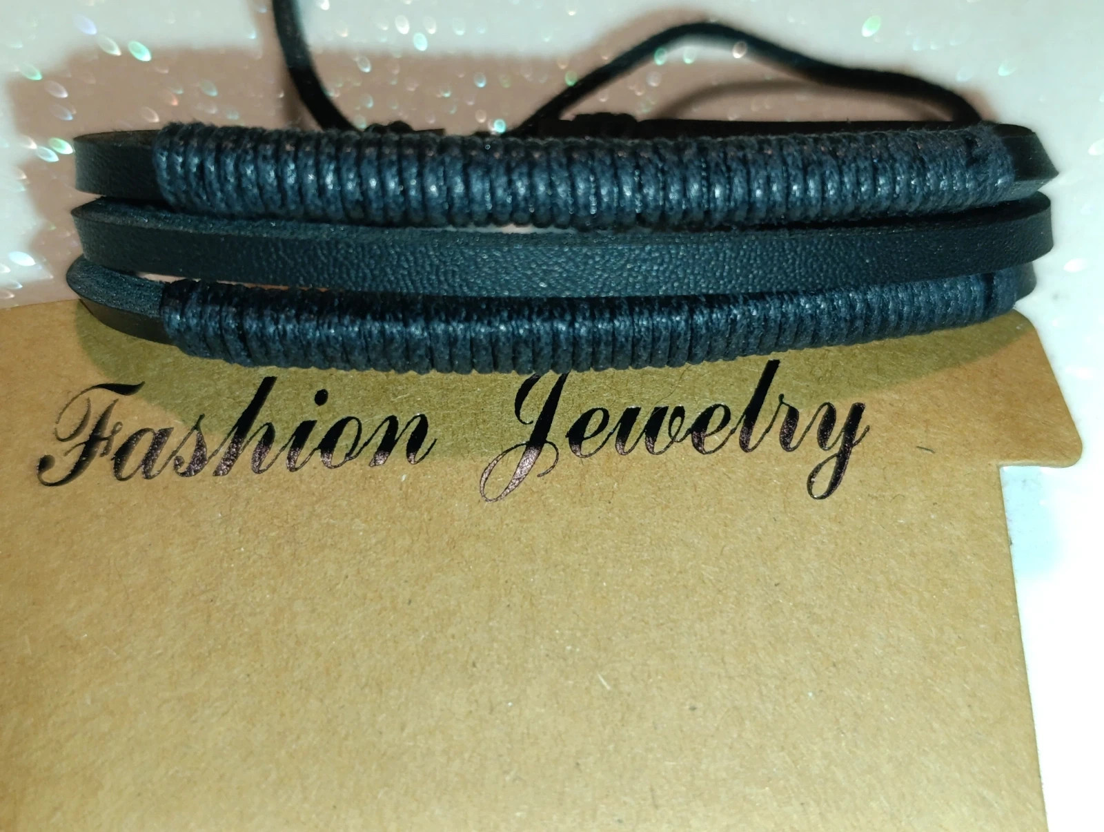 Pack 4 pulseras de cuero sintetico – Fashion Jewelry – taille Taille unique 5