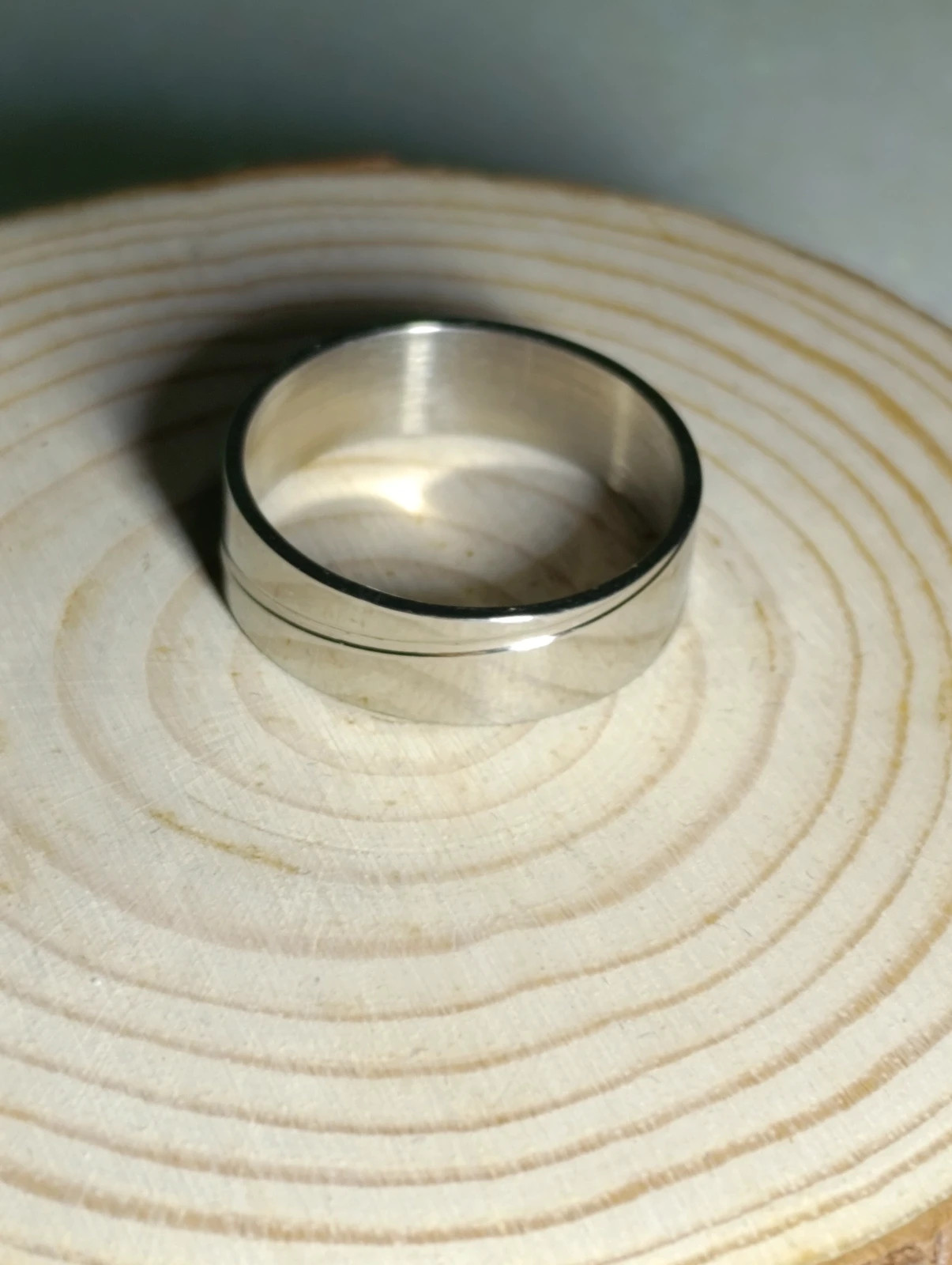 Anillos de acero plateado talla 12 (2 uds) – anillo – taille M 2