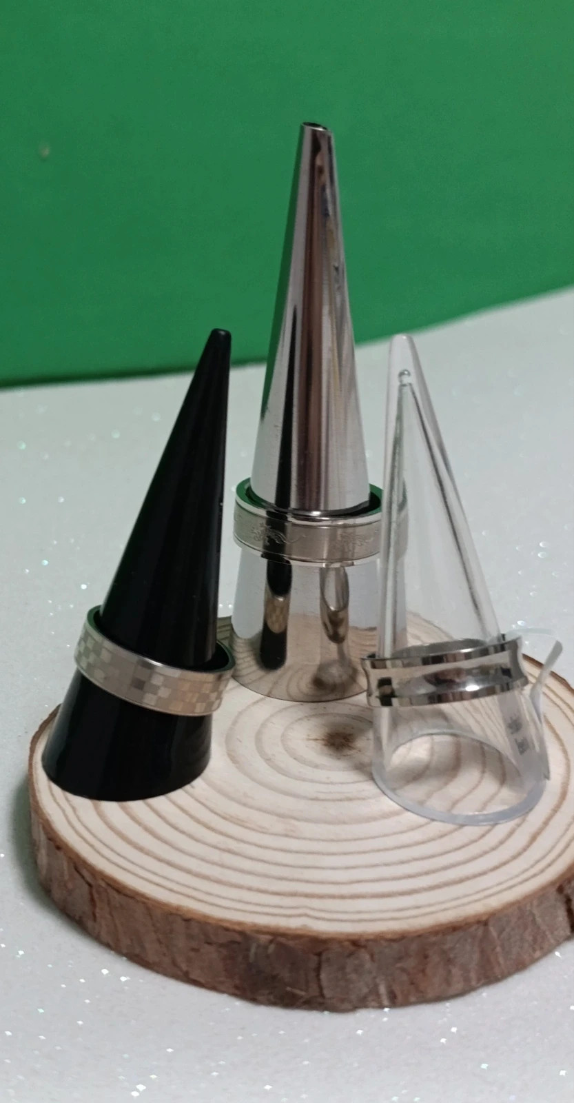 Anillos acero plateado talla 11 (3 uds) – anillo – taille 46 3