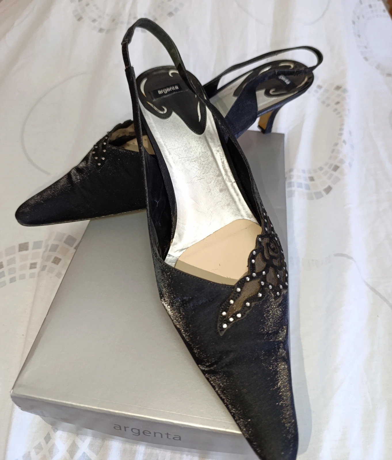 Zapatos negros tacón Argenta talla 43 ZN10 – Argenta – taille EU 43 5