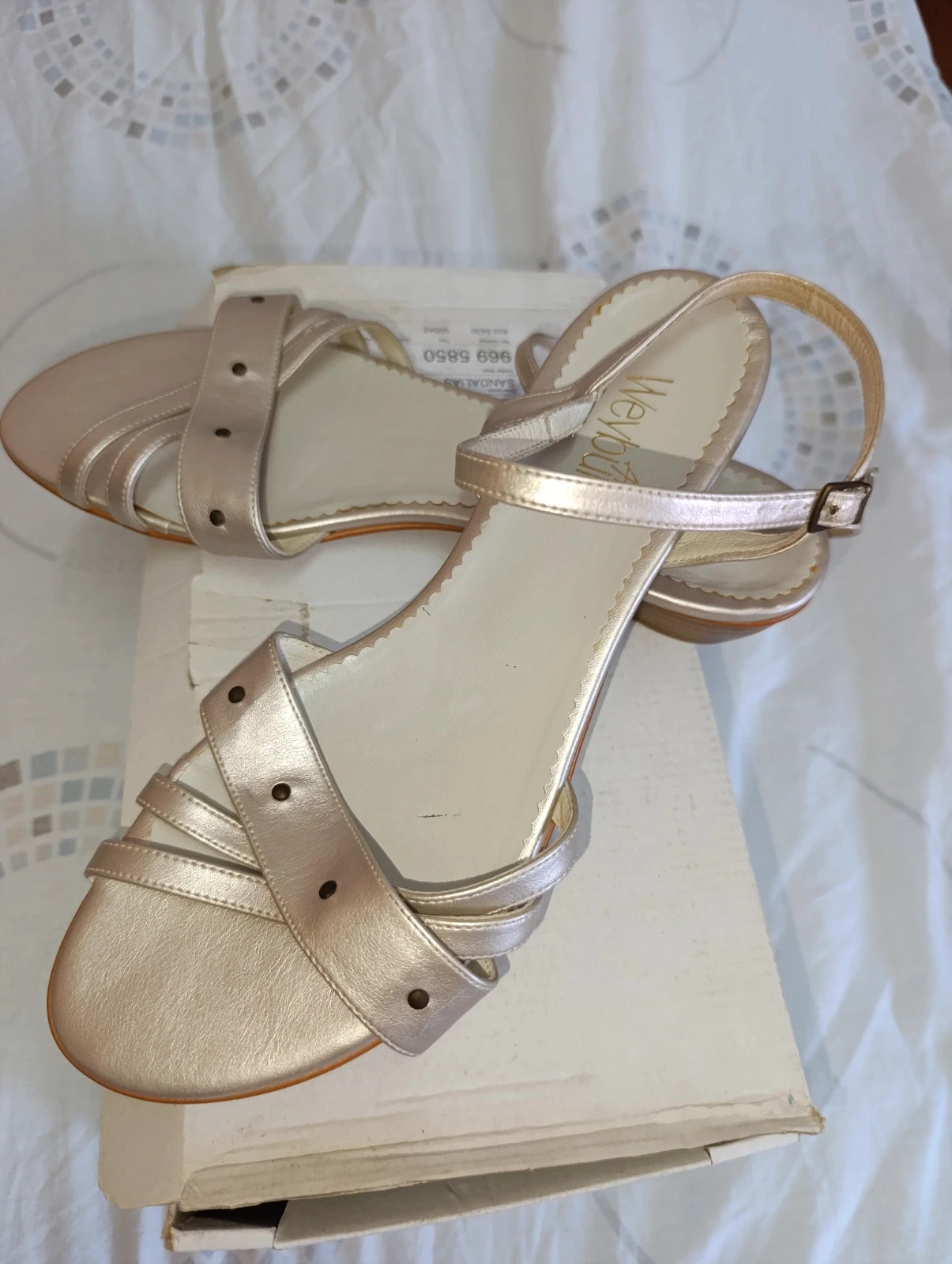 Sandalias beige Anne Weyburn talla 42 SP01 – Anne Weyburn – taille EU 43 3
