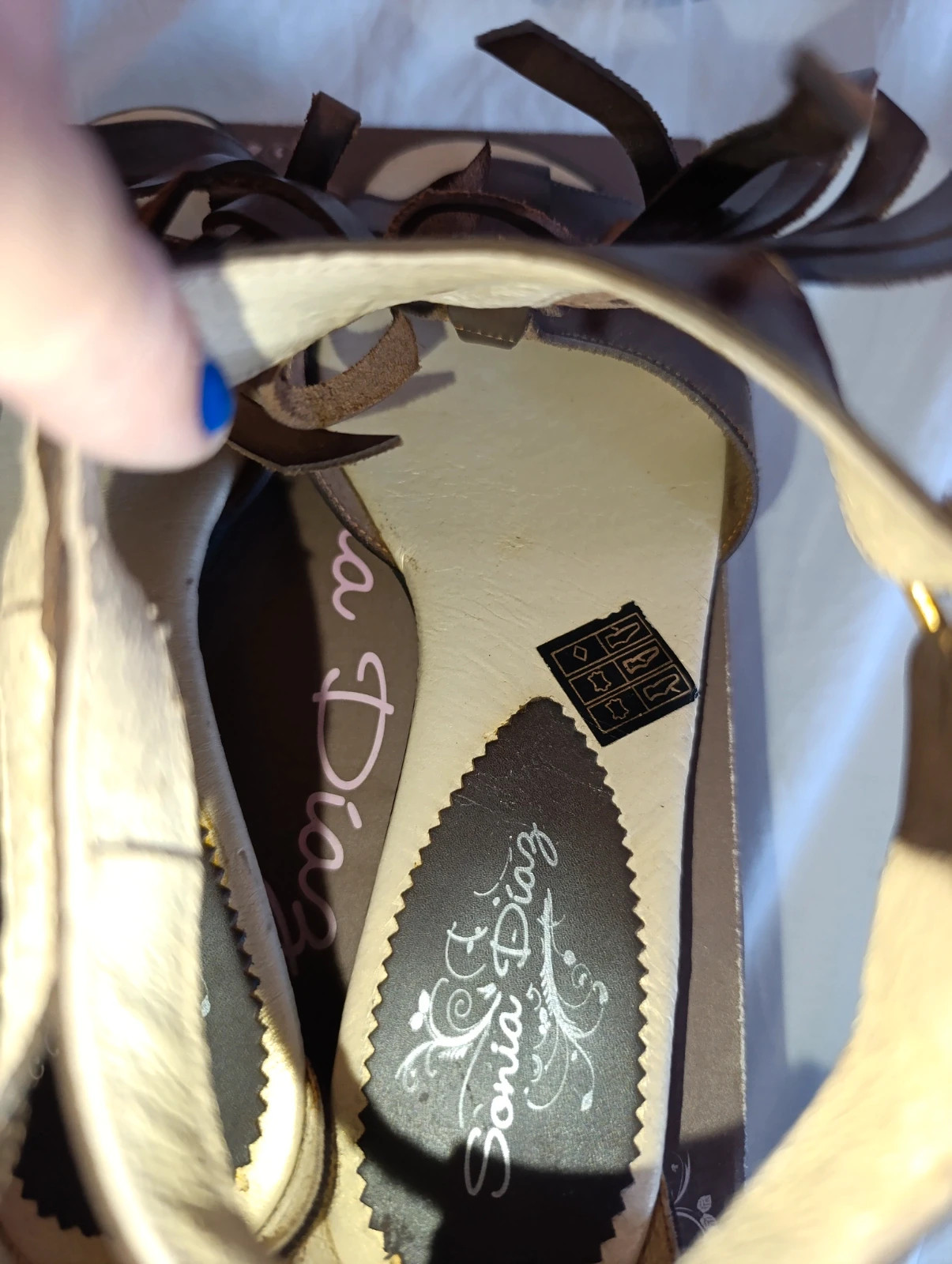 Sandalias de Sonia Diaz talla 43 estilo gladiador SM01 – Sonia Diaz – taille EU 43 3