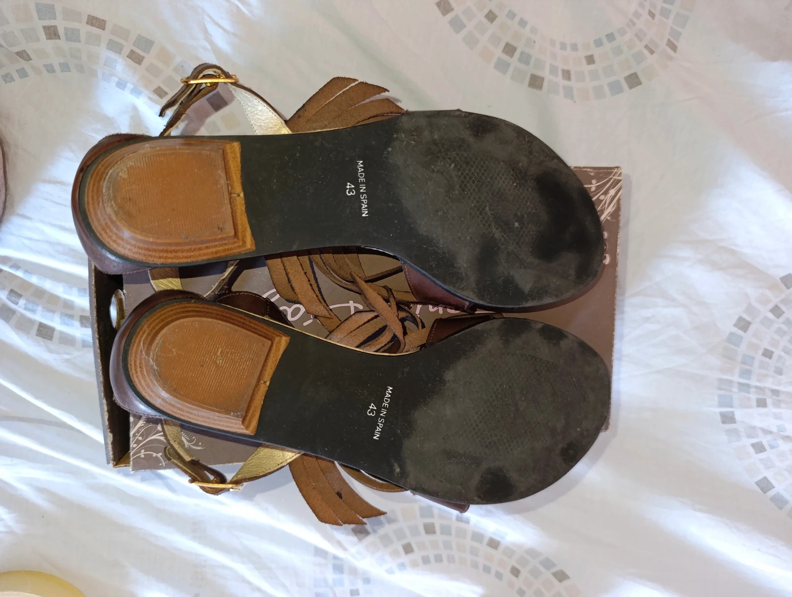 Sandalias de Sonia Diaz talla 43 estilo gladiador SM01 – Sonia Diaz – taille EU 43 4
