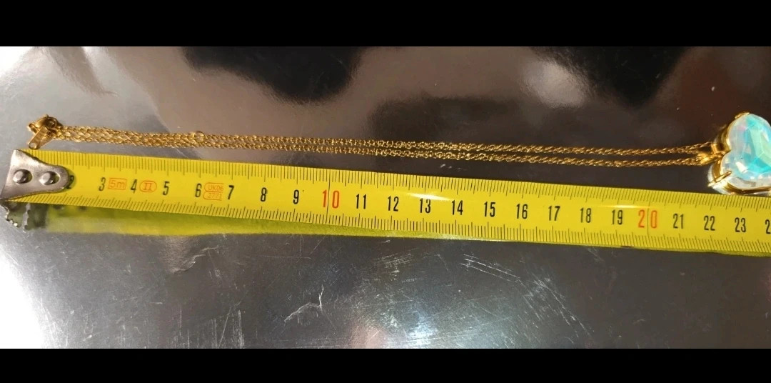Cadena acero dorado y corazon blanco 48 cms – COLLAR – taille Taille unique 4