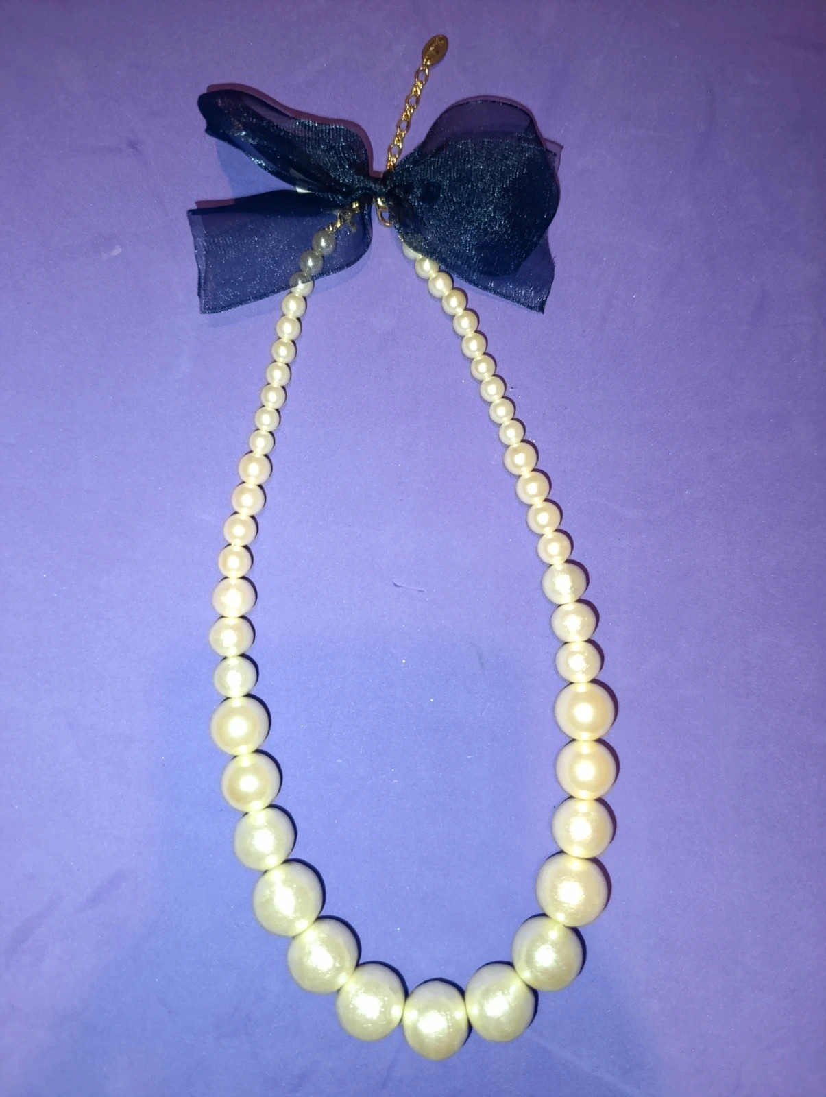 Collar de perlas y lazo negro de Zoule – Zoule – taille Taille unique 3