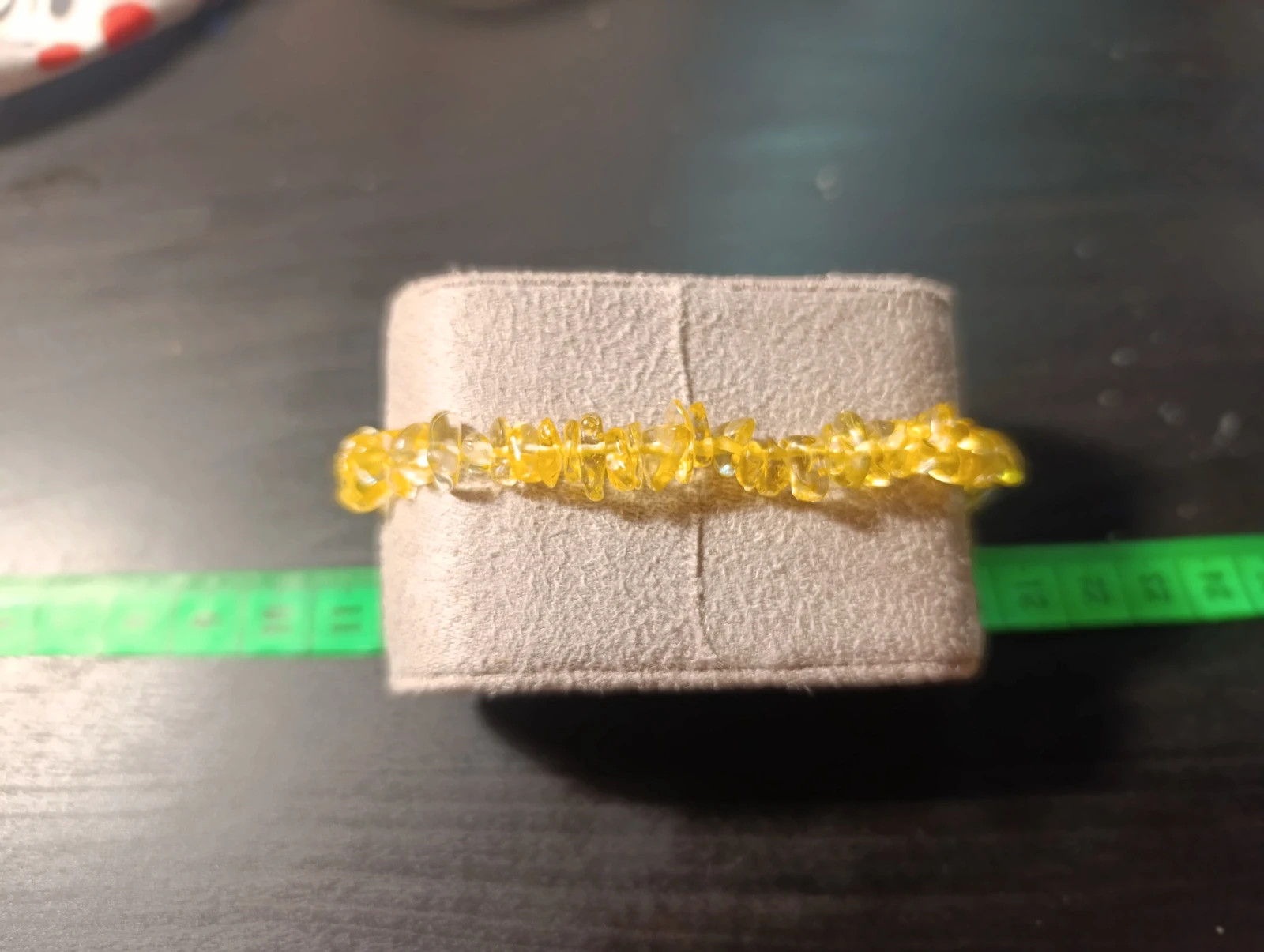 Pulsera elástica piedras amarillas – Artesania 5