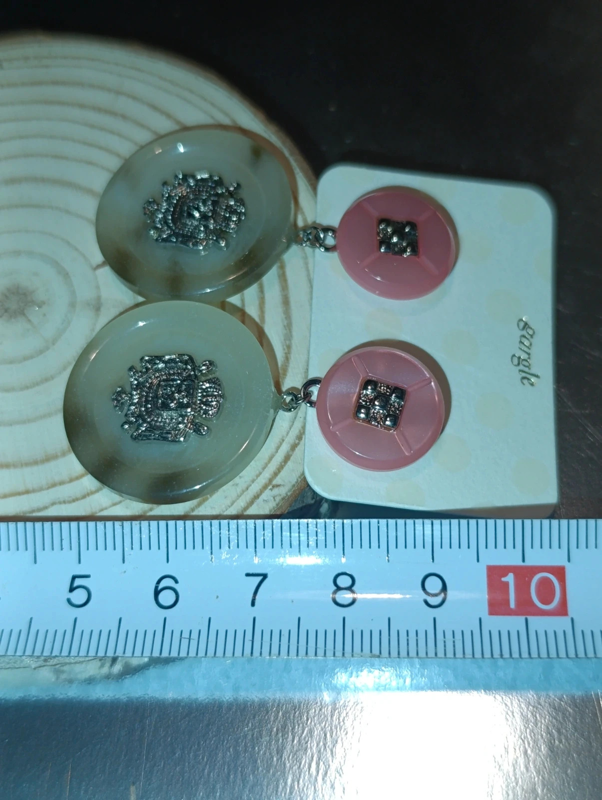 Pendientes de diseño circular doble de Gargle – Gargle – taille Taille unique 5