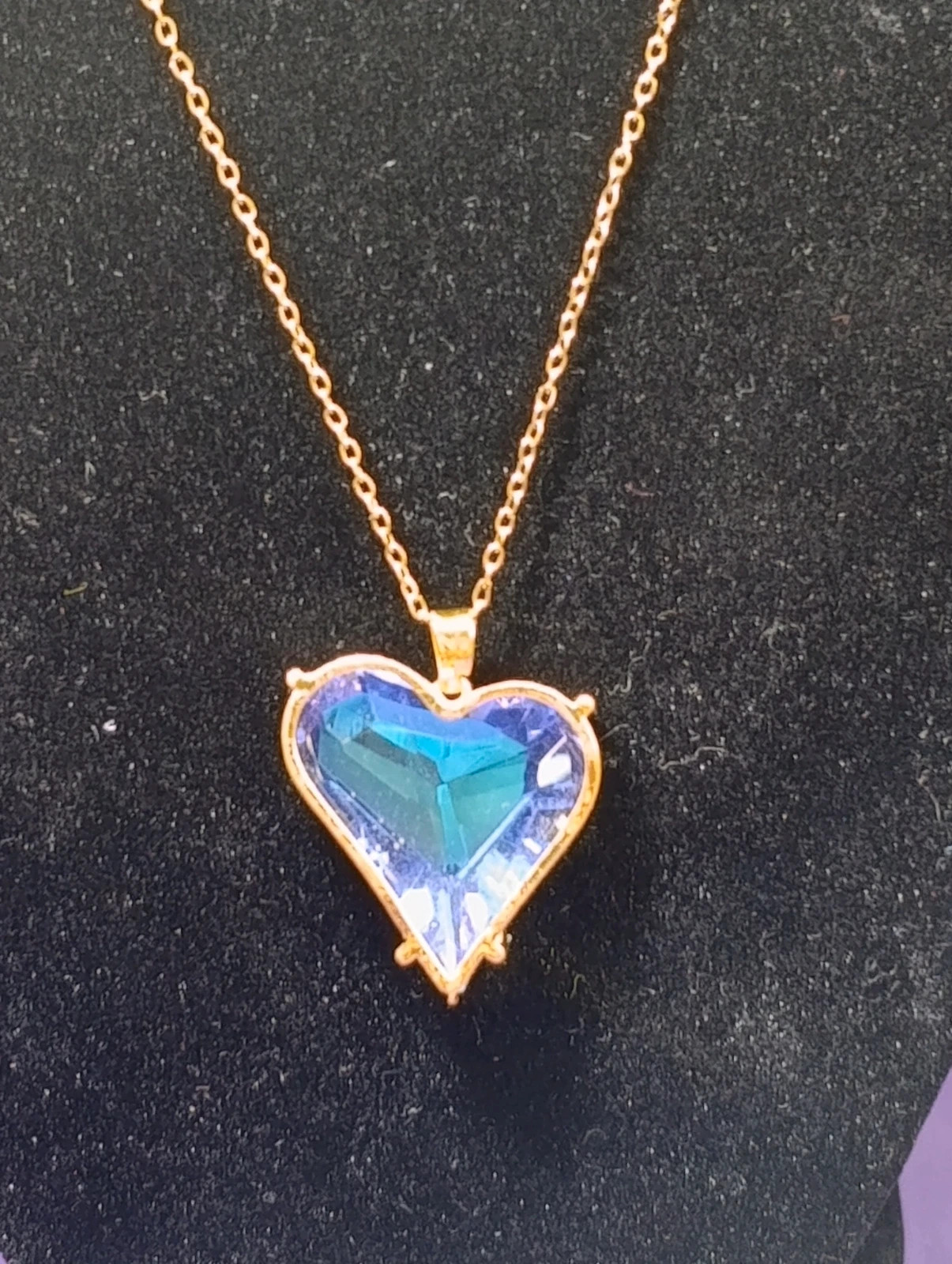 Collar acero dorado Corazón transparente 47 cms – COLLAR – taille Taille unique 2
