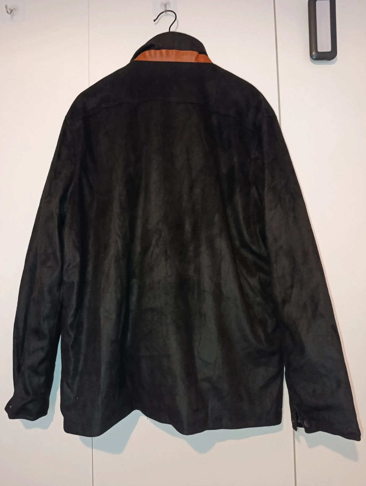 Chaqueta abrigo negra y marrón talla L – No label – taille L 4