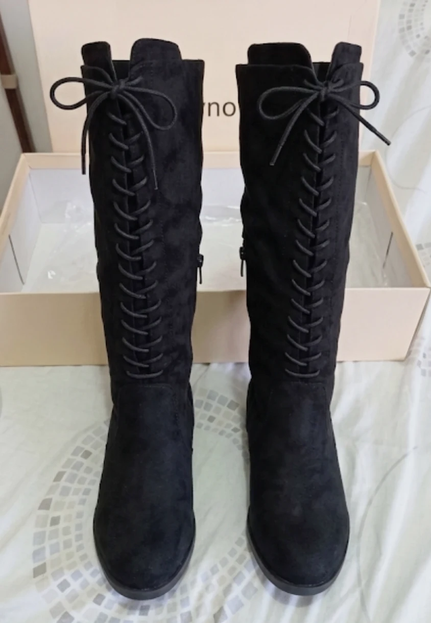Botas negras Justfab Arnella Talla 43 caña alta BN02 – JustFab – taille EU 43 6