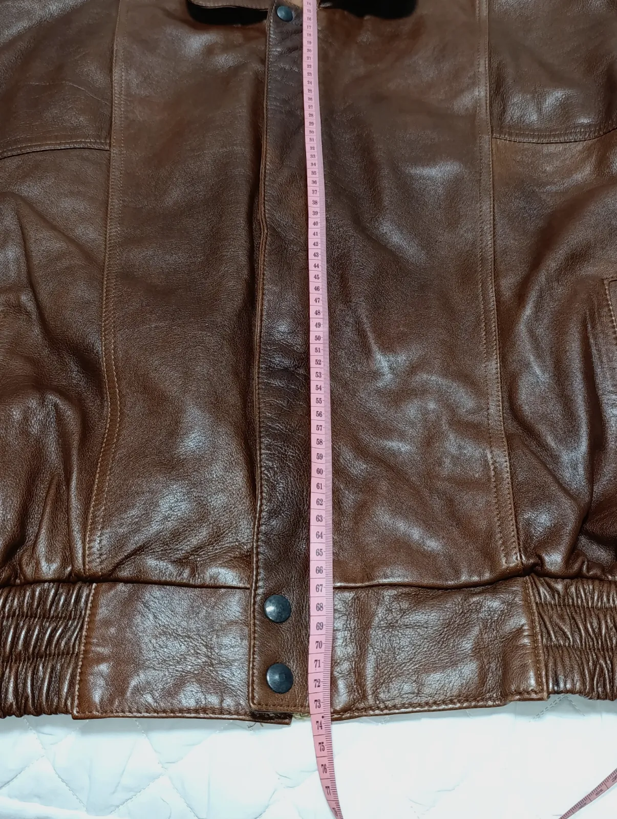 Chaqueta cuero marron vintage talla L – Vintage – taille L 6