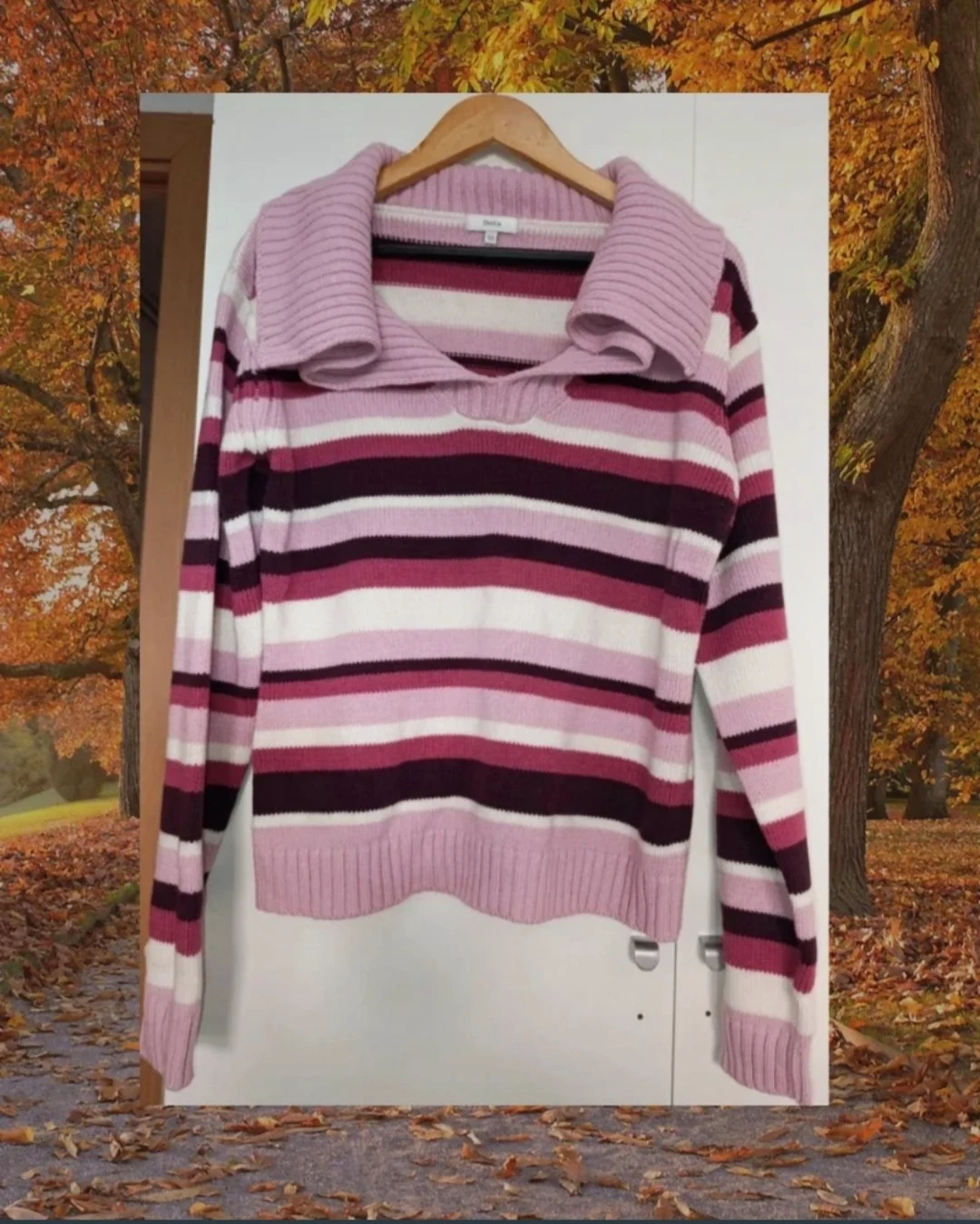 Sueter rayas rosadas Festa talla 50