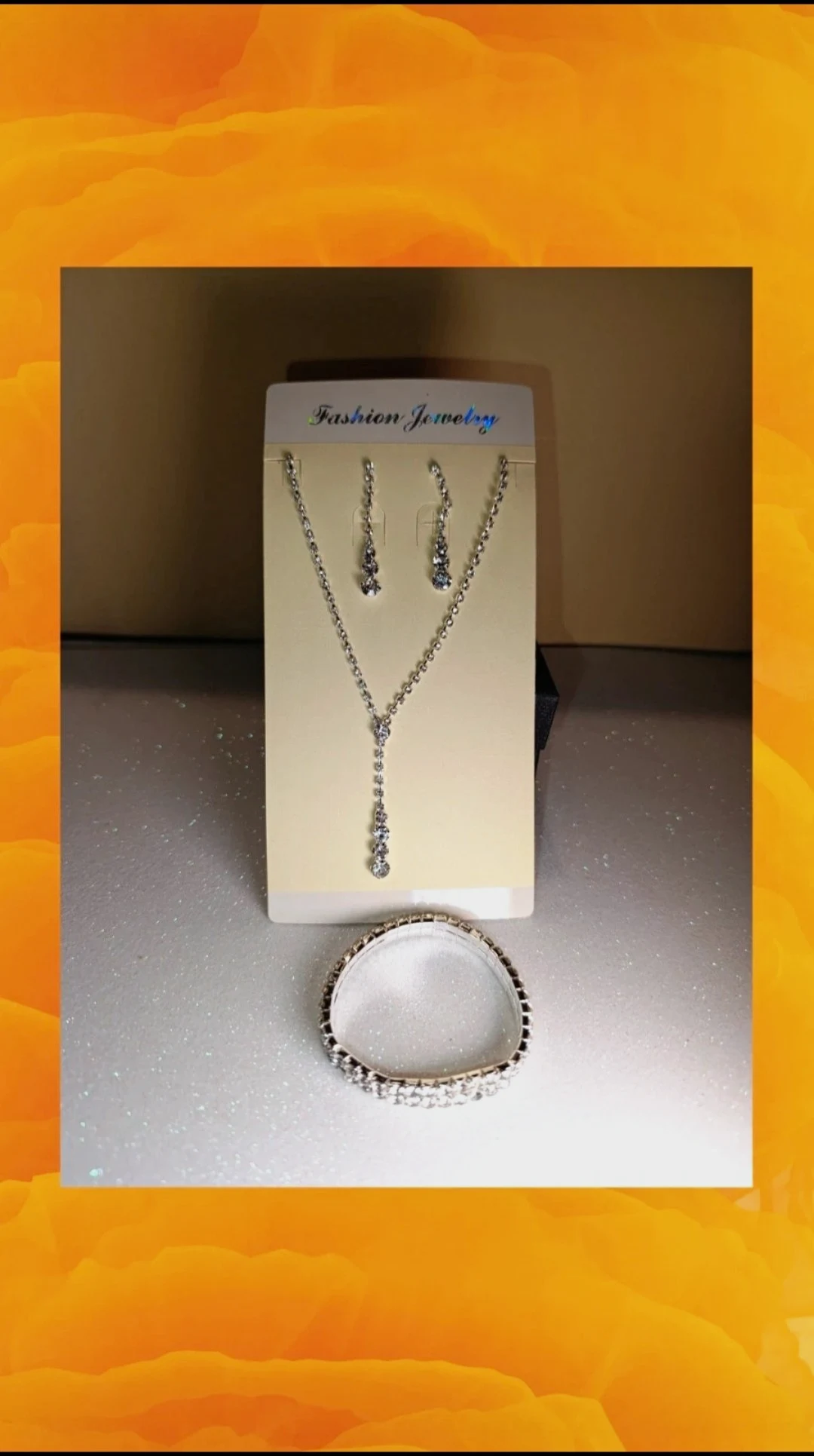 Conjunto bisuteria plateada Fashion Jewelry