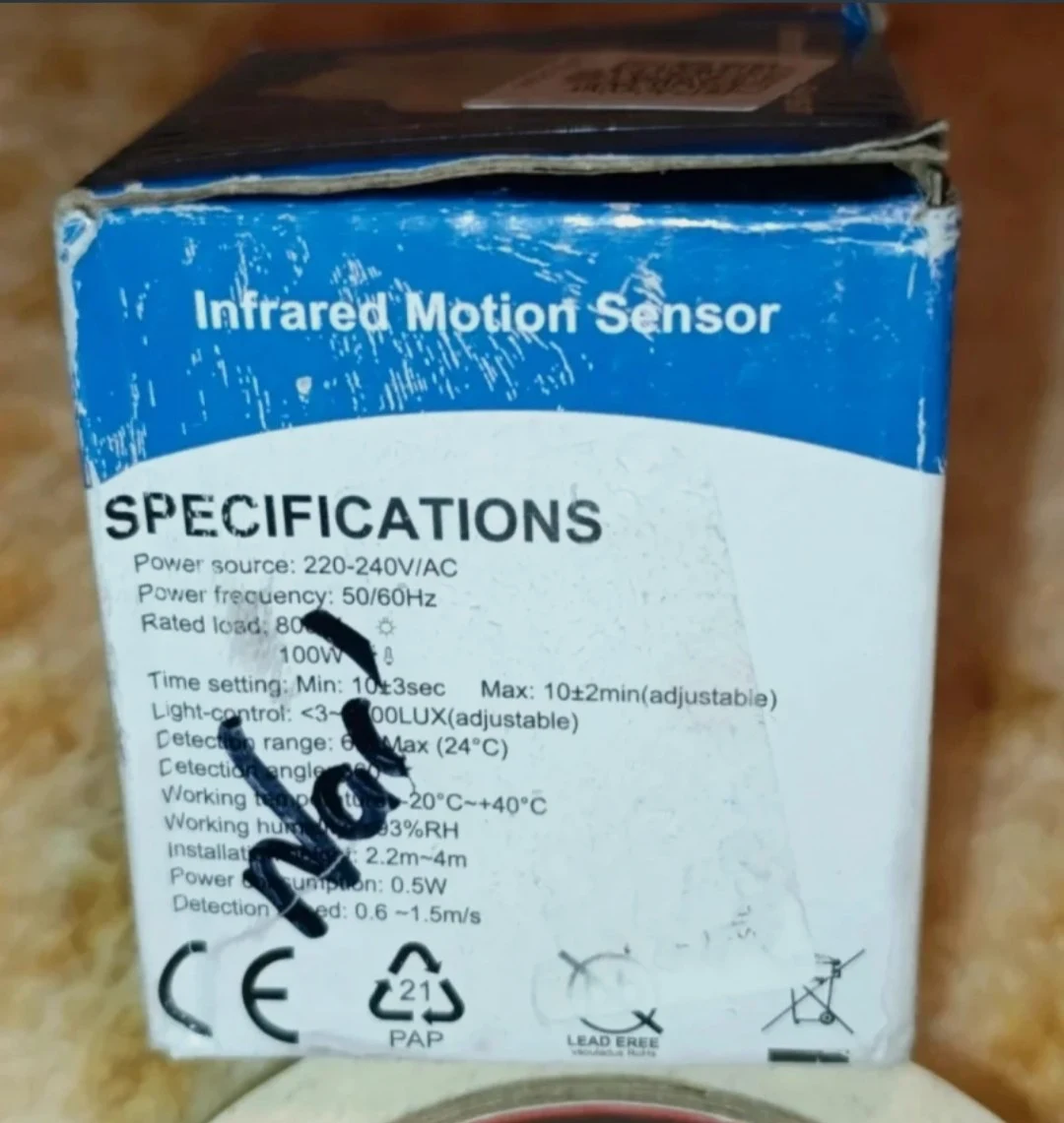 Sensor de movimiento por infrarrojos