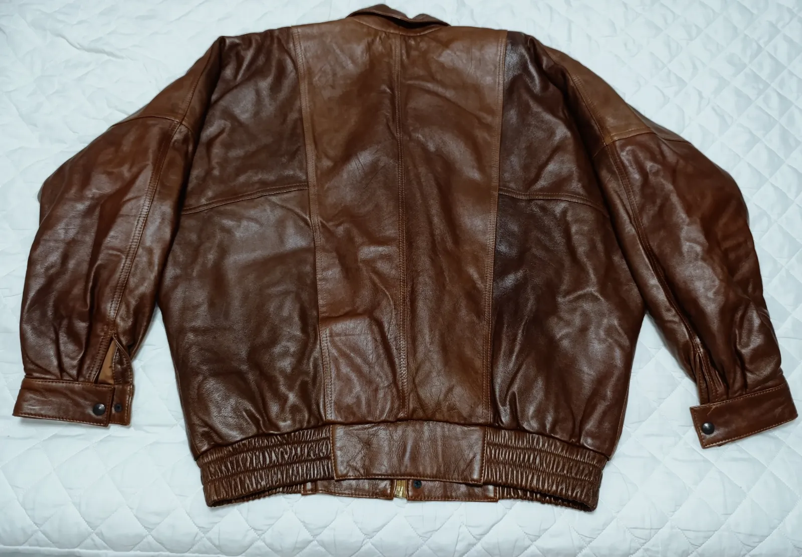Chaqueta cuero marron vintage talla L – Vintage – taille L 4