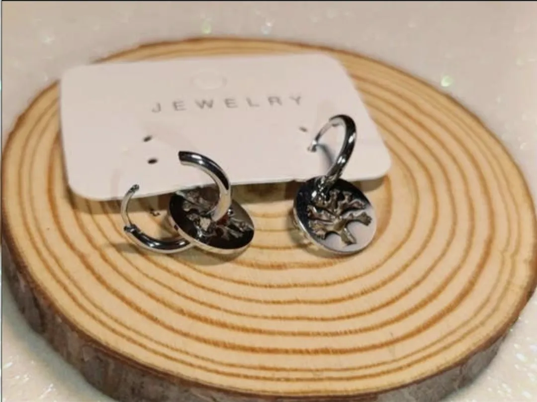 Pendientes acero plateado Arbol de la Vida Jewelry – Jewelry – taille Taille unique 3