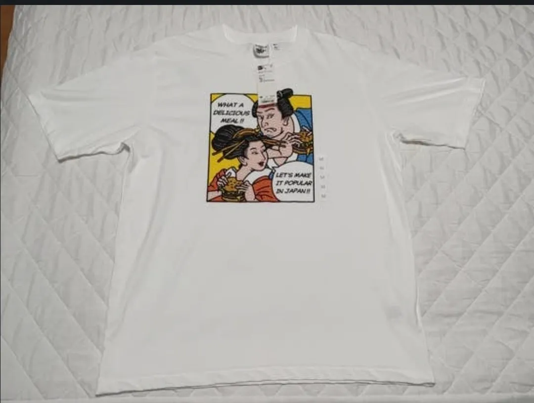 Camiseta blanca GU Wamerican by Bey – Uniqlo – taille M 2