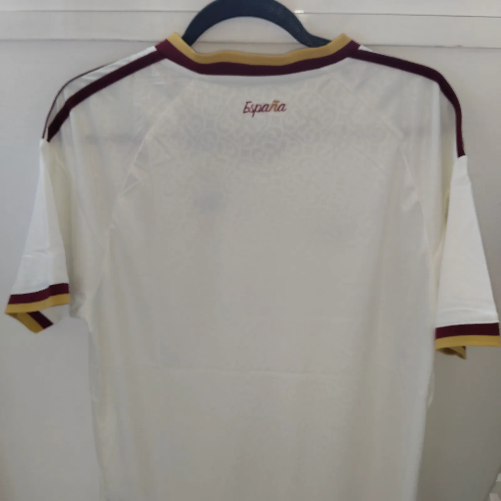 Camiseta España blanca con las dos estrellas  – Adidas – taille L 2